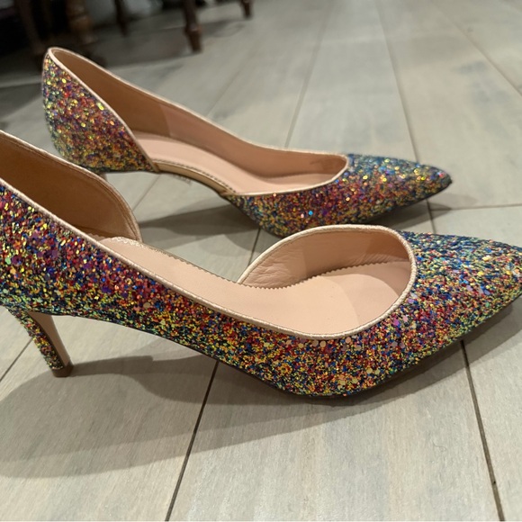 Jcrew Collette D’Orsay pumps in holographic glitter, size 7.5 - Picture 5 of 9